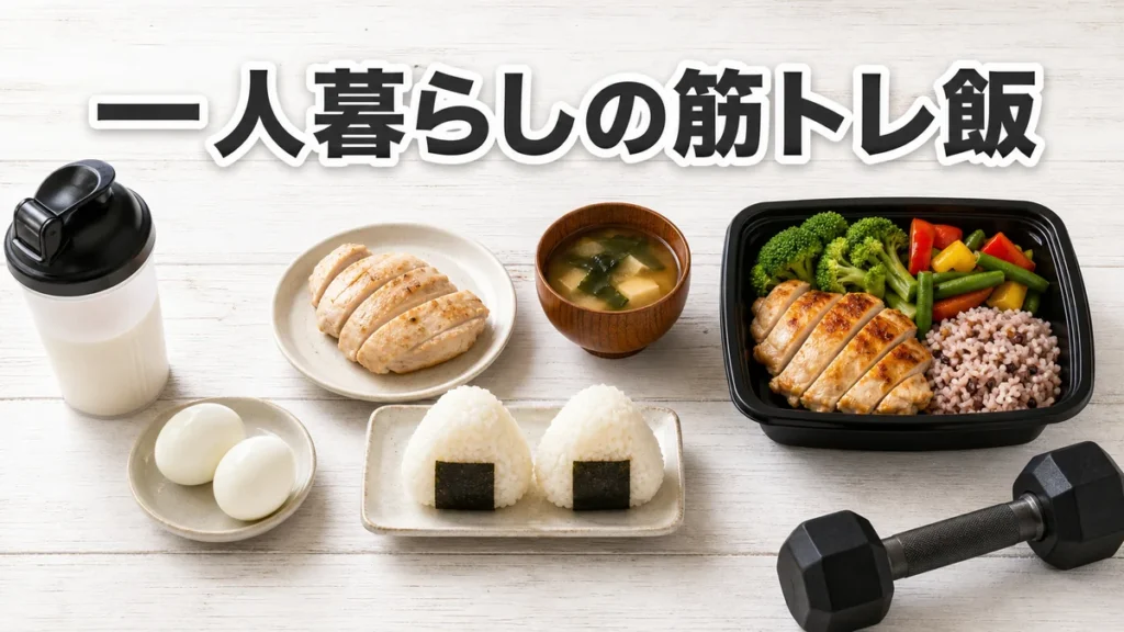 一人暮らし向けの筋トレ食事メニュー例