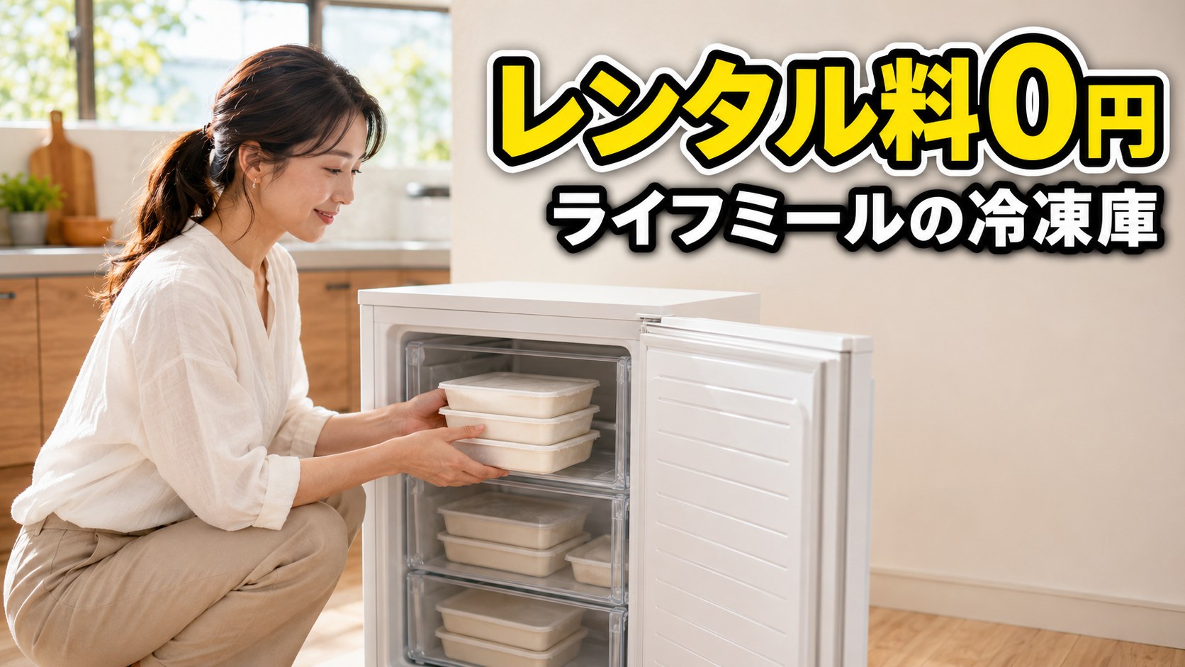 ライフミールの冷凍庫レンタルのアイキャッチ