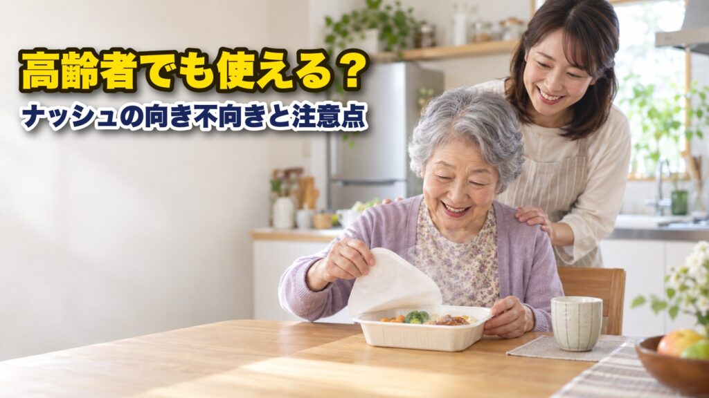 ナッシュは高齢者でも使える？向き不向きと注意点