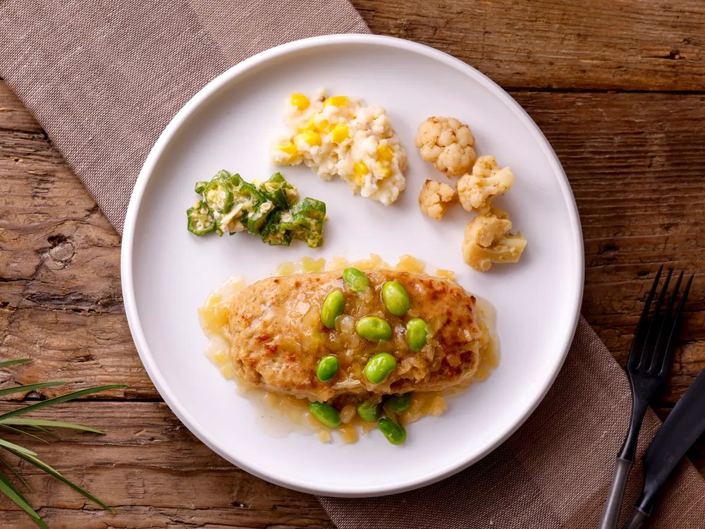 ナッシュのお豆腐仕立ての和風ハンバーグ