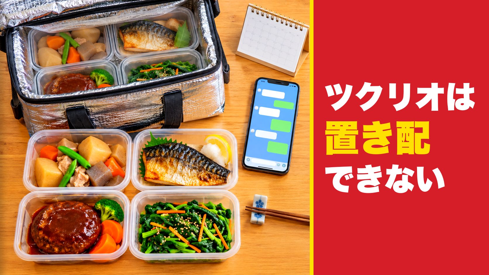 ツクリオは置き配できない