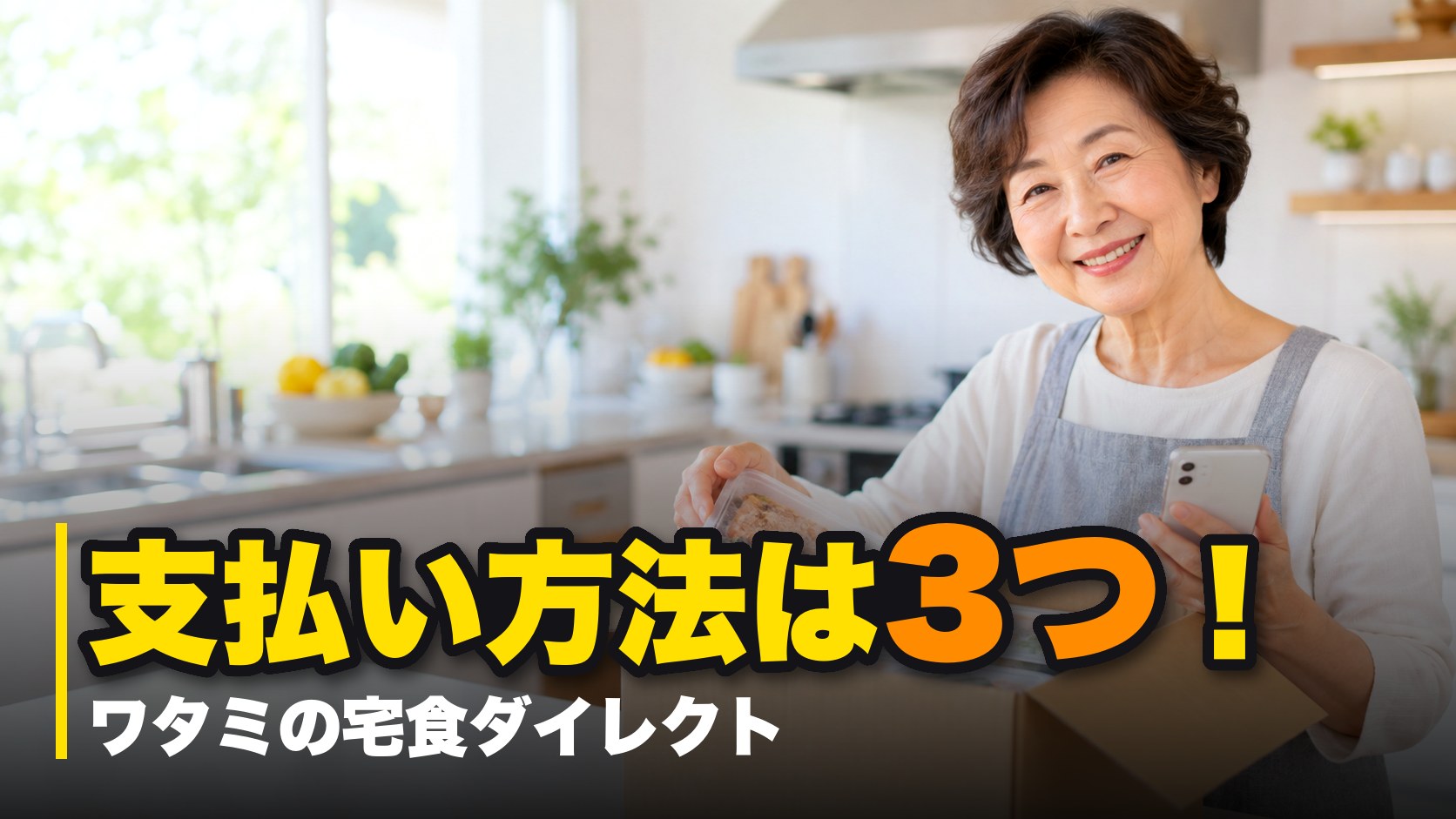 ワタミの宅食ダイレクトの支払い方法は3つ！